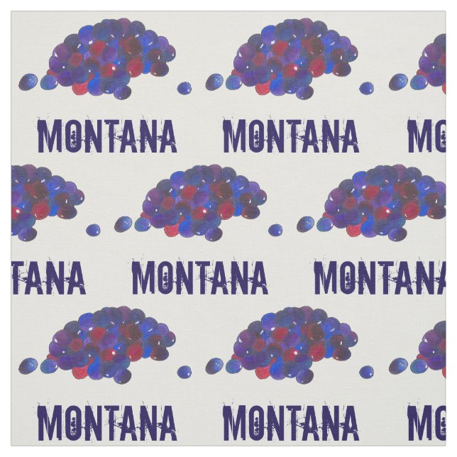 Tissu Berry de canneberges de Montana Huckleberries (Échantillon)
