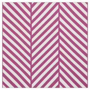 Tissu Berry Purple Herringbone Grande échelle