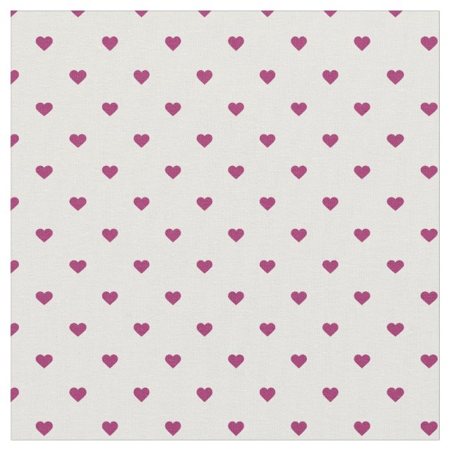 Tissu Berry Purple Polka Coeurs Dot (Fermer)