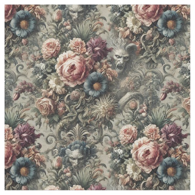 Tissu Bête de l'Interstice - Carrelage classique gothiqu (Fermer)