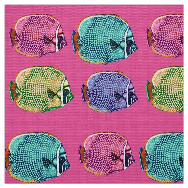 Tissu Beurre, Coral Reef Poisson Sous L'Eau Nautique (Échantillon)