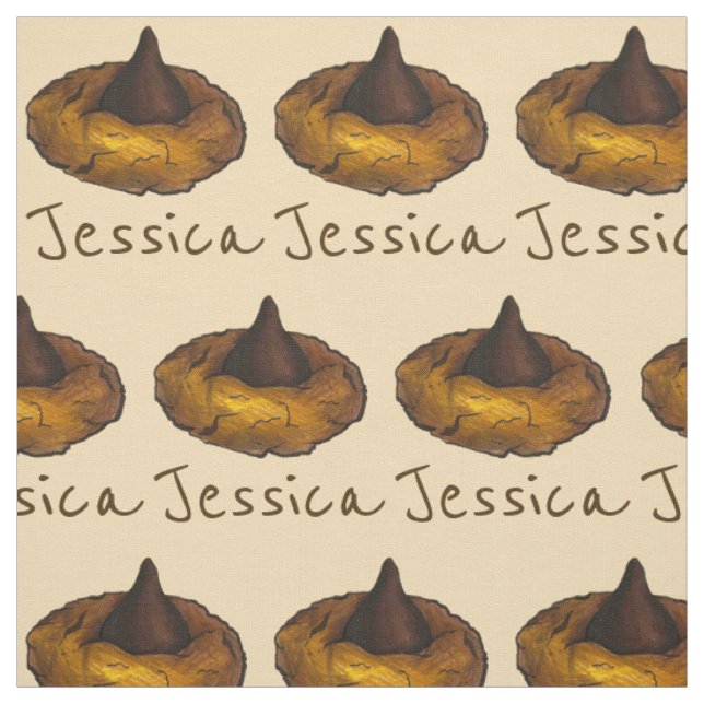 Tissu Beurre d'arachide chocolat Fleur de biscuits Vente (Échantillon)