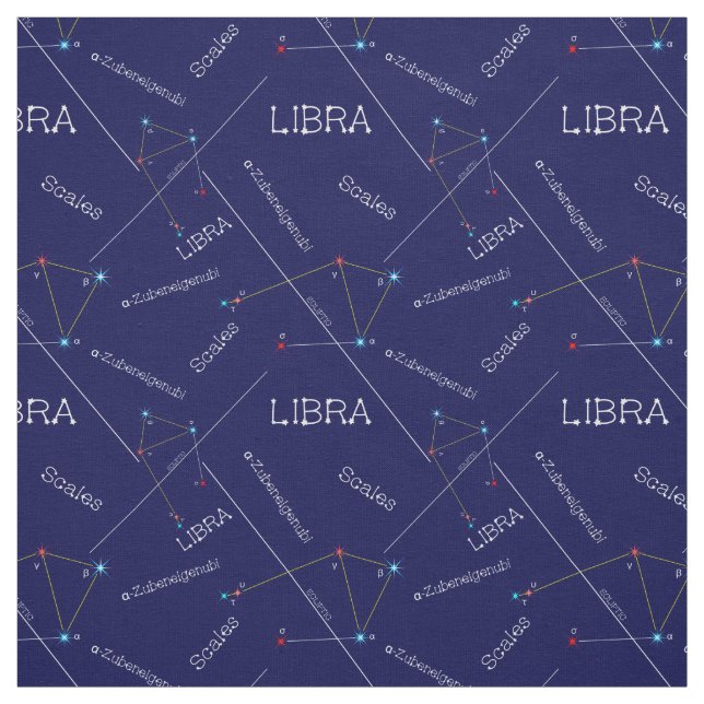 Tissu Bibliothèque de constellation zodiaque (Échantillon)
