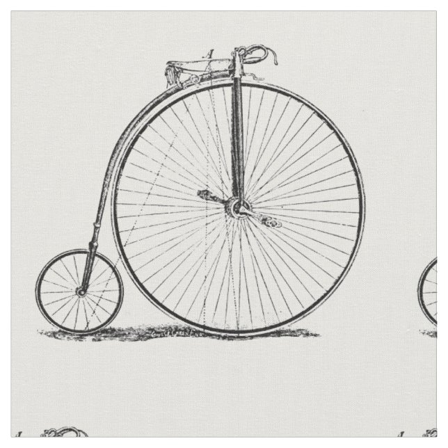 Tissu Bicyclette à grande roue Penny Farthing (Fermer)