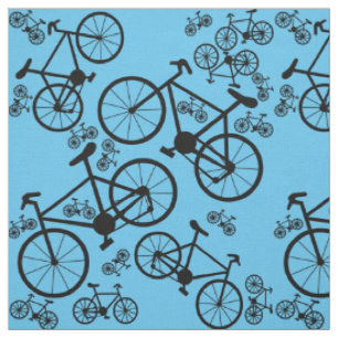 Tissu Bicyclettes noires