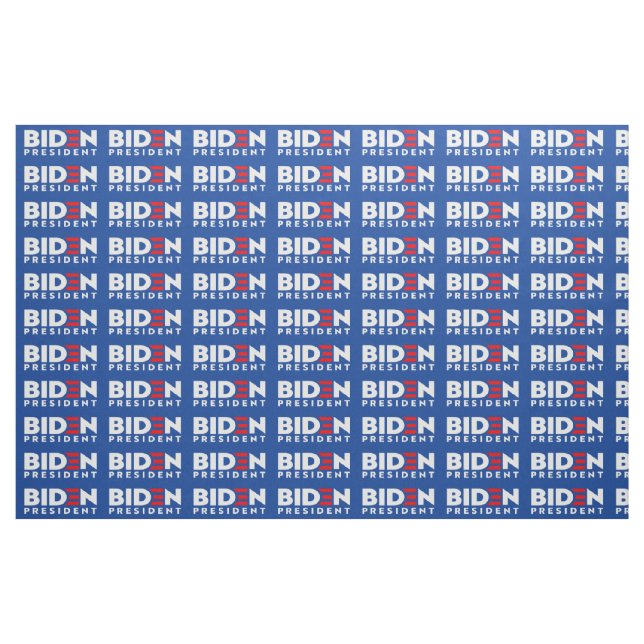 Tissu Biden pour le président White Mini Texte, ZSSG Fab (Fat Quarter)