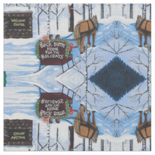 Tissu Bienvenue Noël