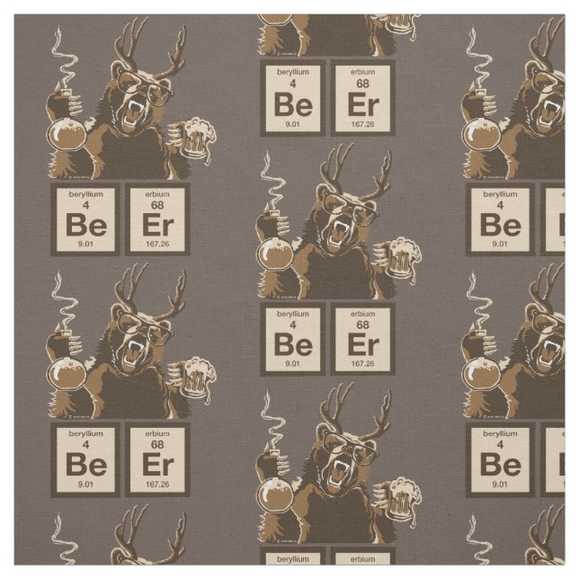 Tissu Bière découverte par ours de chimie (Échantillon)