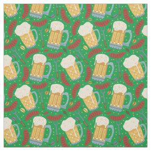 Tissu Bières et Brats Whimsical