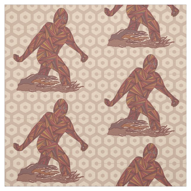 Tissu Bigfoot Sasquatch Cryptid Créature Amusant (Échantillon)
