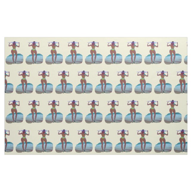 Tissu Bikini Booty Beach Girl Thunder_Cove (Fat Quarter)