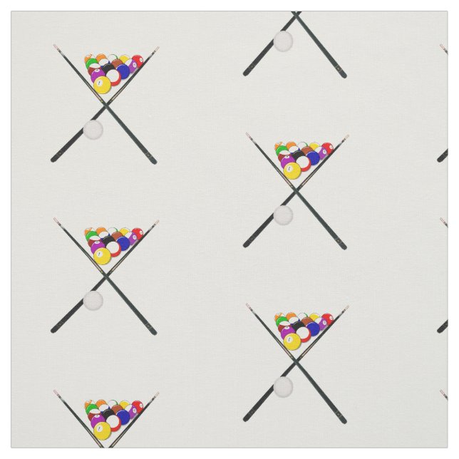 Tissu Billard et billes de piscine (Échantillon)