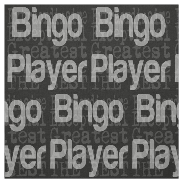 Tissu Bingo Player Extraordinaire (Échantillon)