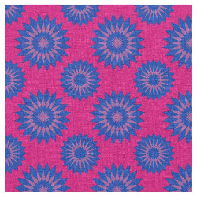 Tissu Bisexualité couleurs de fierté /motif de fleurs ro (Fermer)