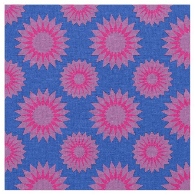 Tissu Bisexuality pride colors /blue flower pattern (Fermer)