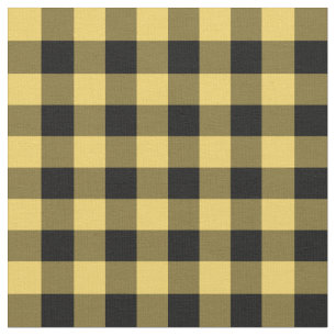 Tissu Bison jaune Primrose Déclenché