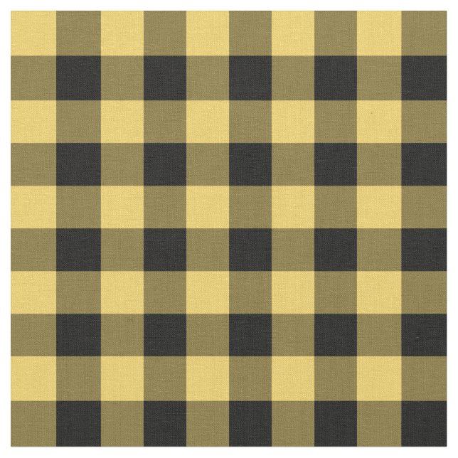 Tissu Bison jaune Primrose Déclenché (Fermer)