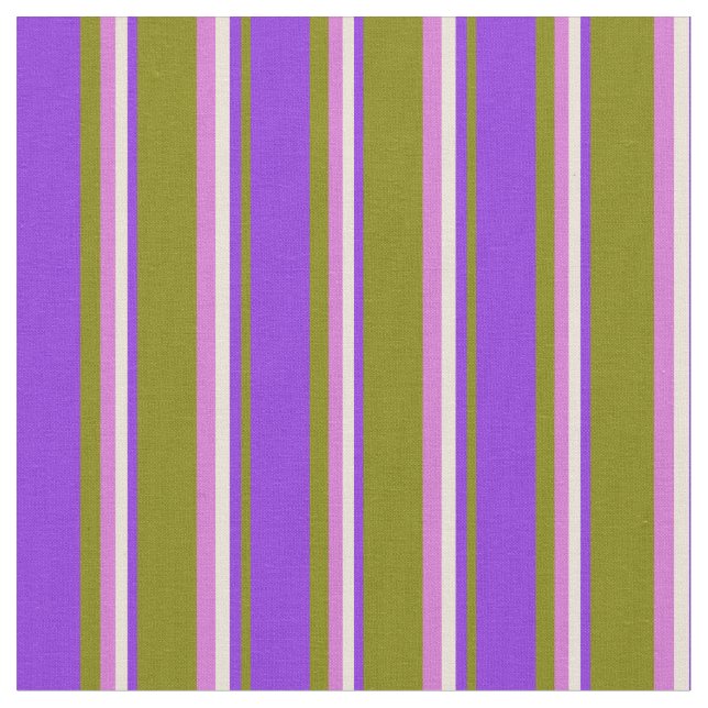 Tissu Bisque, vert, violet et orchidée (Fermer)