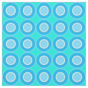 Tissu Bitesize Bleu Avec Remplissage Sur Turquoise