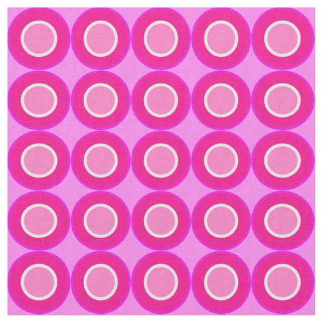 Tissu Bitesize Donuts Magenta Avec Remplissage Sur Lilac (Fermer)