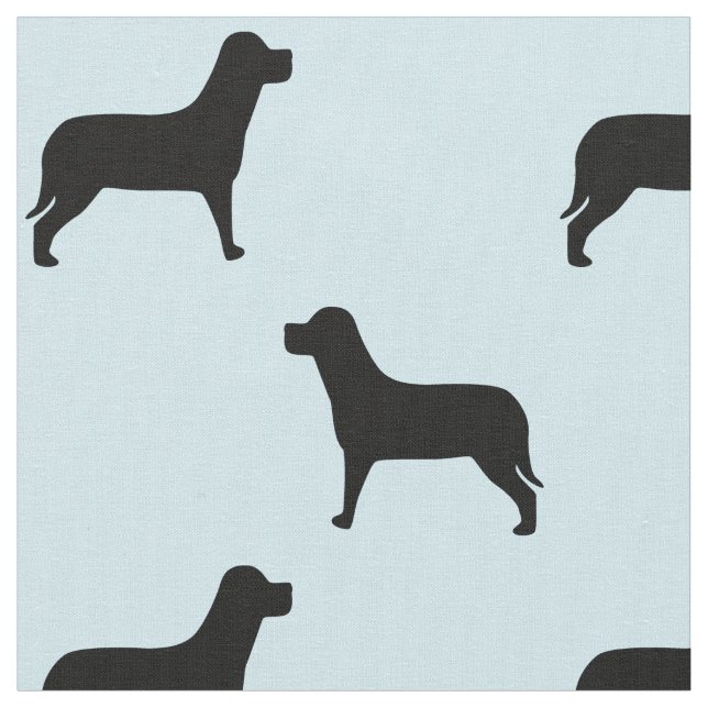 Tissu Black Labrador Retriever Chien Motif (Fermer)
