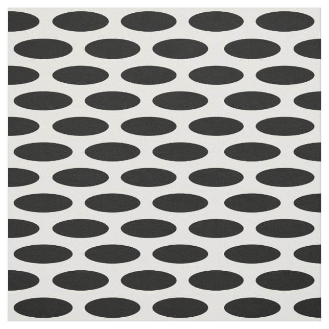 Tissu Black Modern Oval à Emporiomoffa (Échantillon)