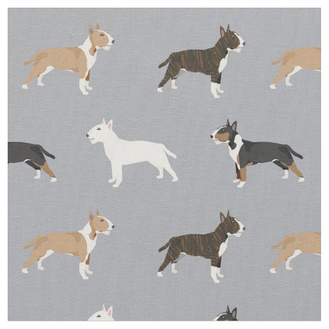 Tissu blaireau terrier chien blindée gris (Fermer)