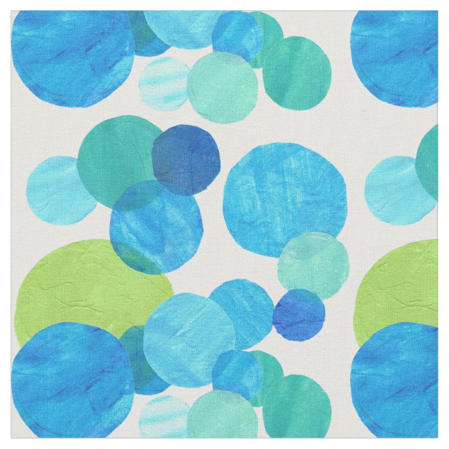 Tissu blanc bleu Abstrait (Fermer)