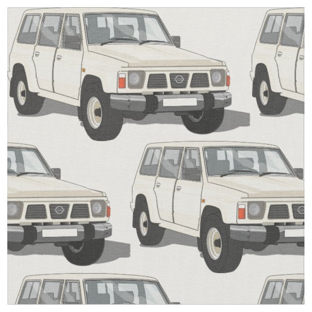 Tissu blanc du camion 4X4 (Fermer)