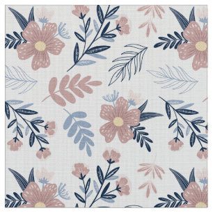 Tissu Blanc Floral Chic Par Le Quartier Gras Du Ja