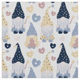 Tissu Blanc Gnomes Migné Par Le Triage Gras Quarte