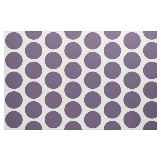 Tissu blanc violet grand Pois (Yard)