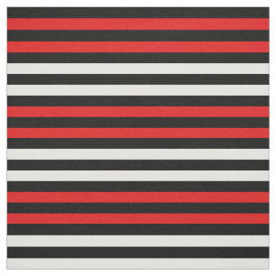 Tissu Blanche Neige, Rouge clair, point noir de minuit