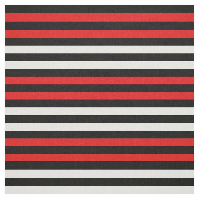 Tissu Blanche Neige, Rouge clair, point noir de minuit (Échantillon)