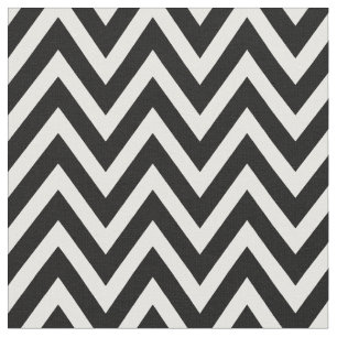 Tissu Blancs modernes Chevron noirs et blancs