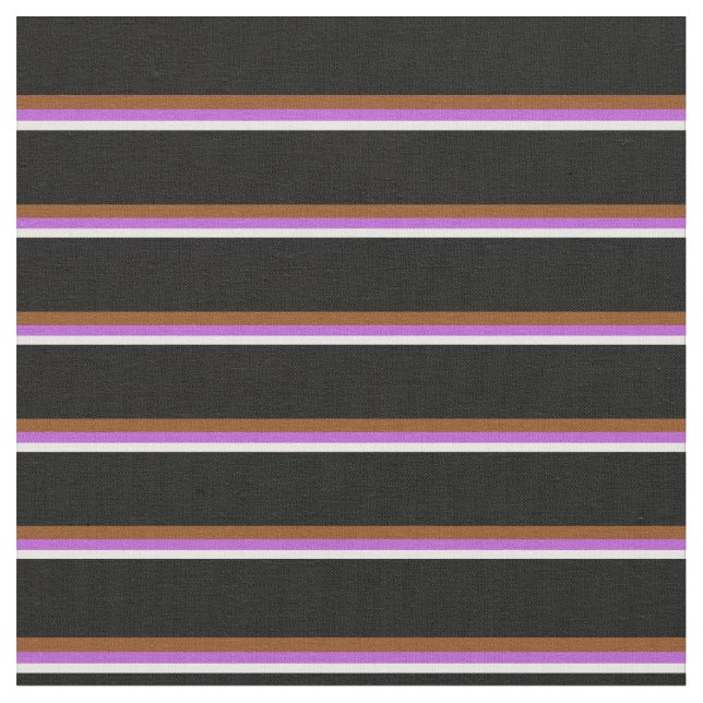 Tissu Blancs, Orchidées, Brown et noirs (Fermer)