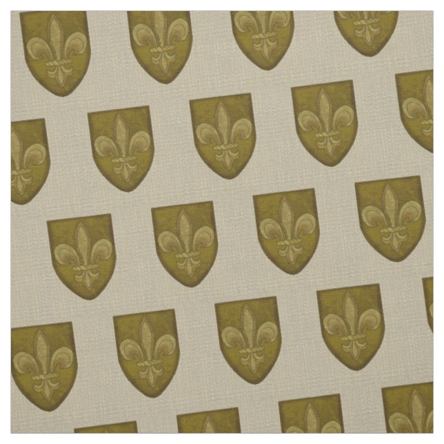 Tissu Blason de la famille Fleur De Lis  (Échantillon)