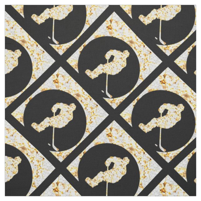 TISSU BLÉ DE HOCKEY (Échantillon)