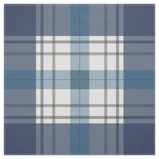Tissu bleu à carreaux (Échantillon)