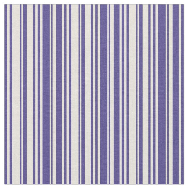 Tissu Bleu ardoise foncée et Motif beige (Fermer)
