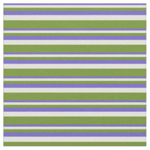 Tissu Bleu ardoise, Jaune clair et Motif vert