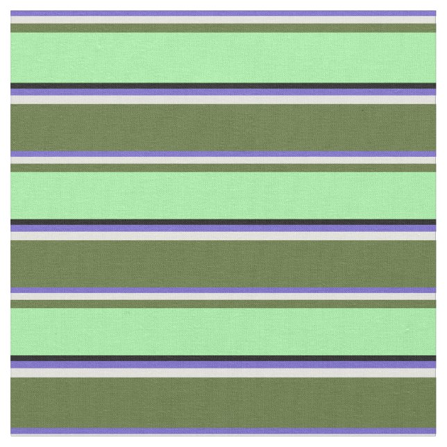 Tissu Bleu ardoise, Jaune, Vert olive foncé, Vert, Noir (Fermer)