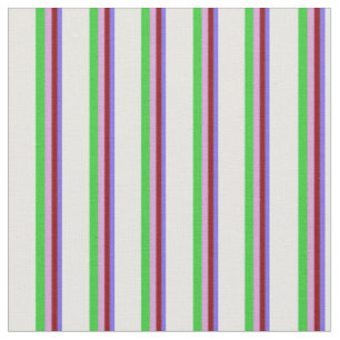 Tissu Bleu ardoise, Rouge foncé, Plum, Vert citron, Crèm