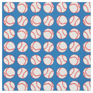 Tissu Bleu aux couilles blanches et rouges des sports