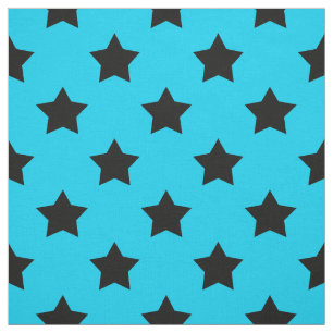 Tissu Bleu Blancs Etoiles Motifs Textile décoratif