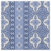 Bleu-bleu-bohème-design coton-twill