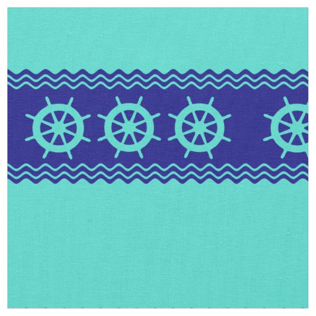 Tissu Bleu bleu turquoise de l'océan (Fermer)