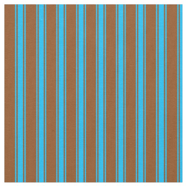 Tissu Bleu ciel Brown et profond (Fermer)