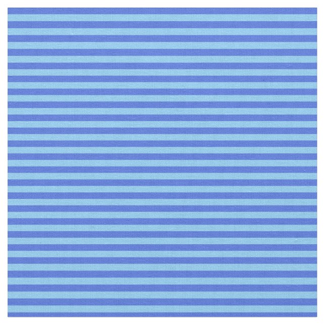 Tissu Bleu ciel clair et Bleu royal rayures (Fermer)