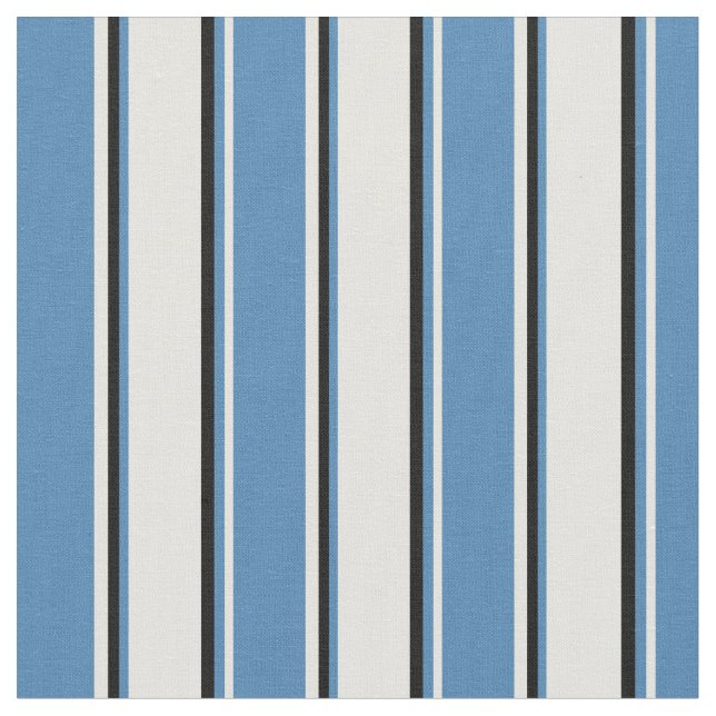 Tissu Bleu clair, Bleu et Noir (Fermer)